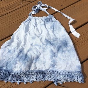 AE open back tie crop top